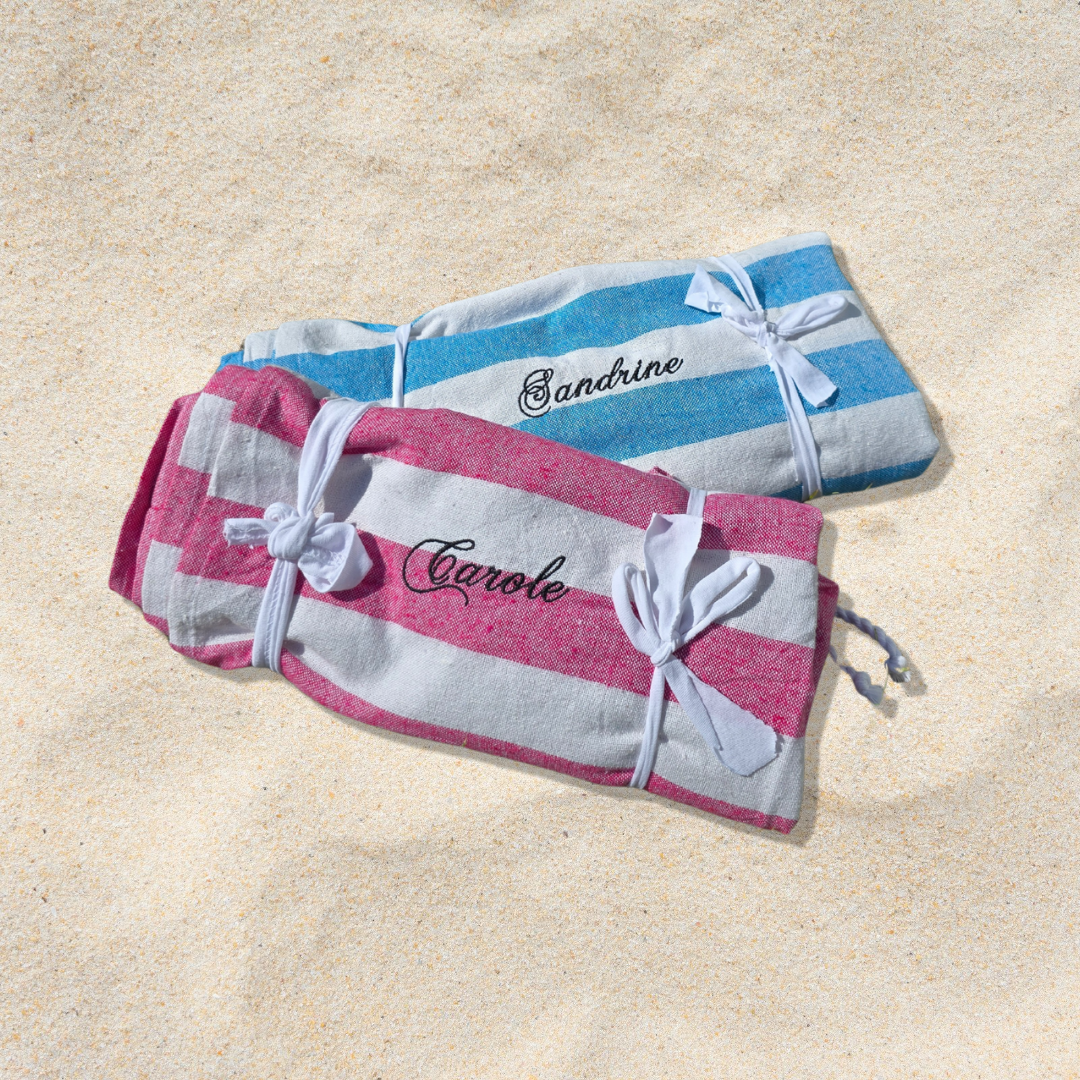 Serviette/Fouta brodée